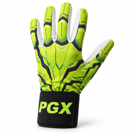 Gamma Crush batting glove studio view with new wide black PGX wrist strap