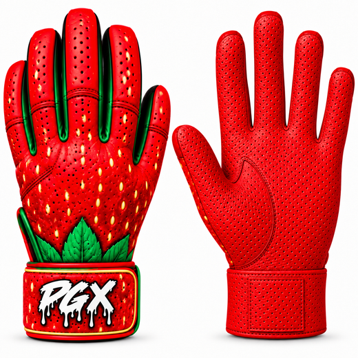 PGX Strawberry Long Cuff Batting Gloves