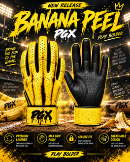 PGX Banana Peel long cuff batting gloves